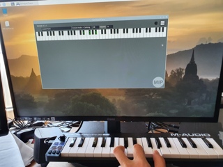 GamepadPiano on raspberry pi with midi keyboard