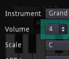 in selected component