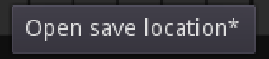 Open save location button