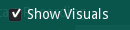 visuals checkbox